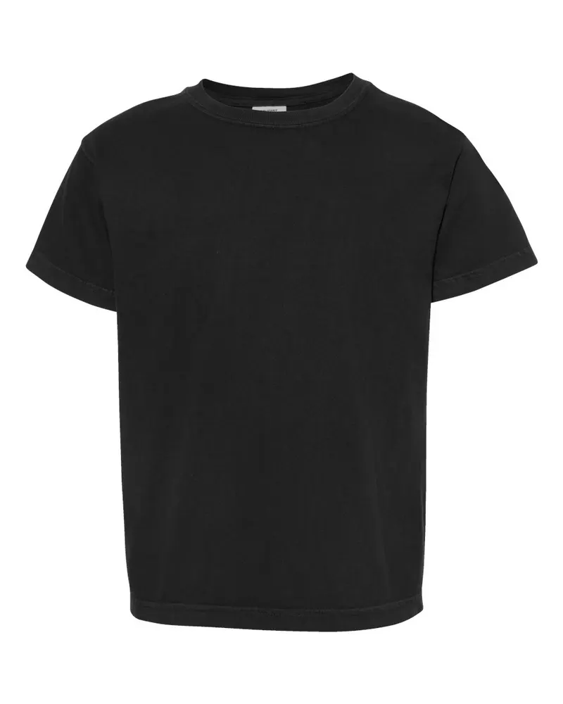 Comfort Colors Comfort Colors Youth Garment-Dyed Heavyweight T-Shirt — Black