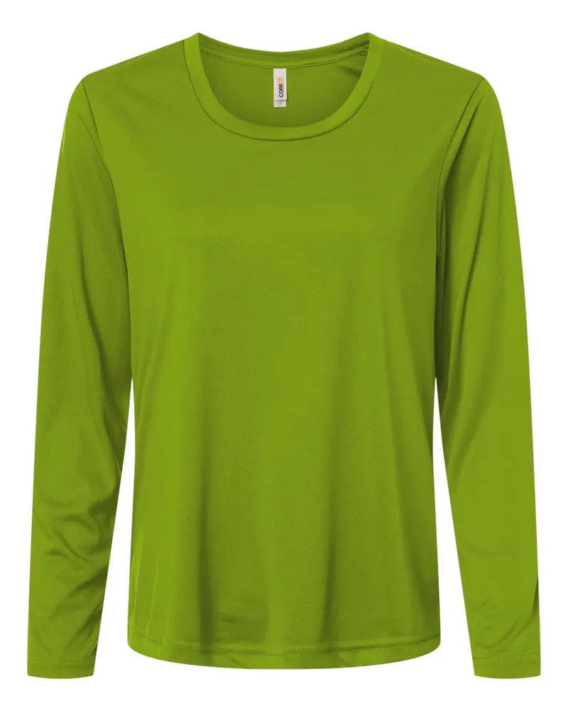 CORE365 CORE365 Women's Capital Performance Long Sleeve T-Shirt — Acid Green