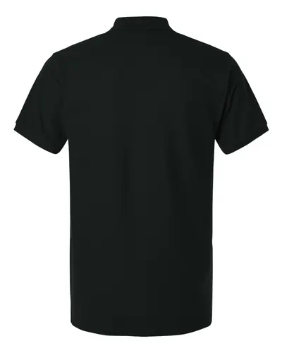 AllPro AllPro Men's Pique Polo in Black, back view