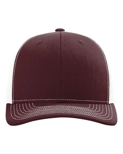 Maroon/ White
