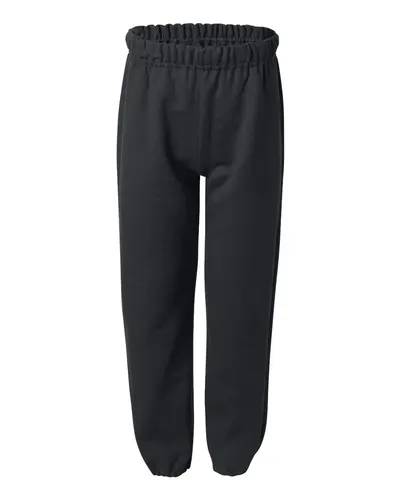 Gildan Gildan Youth Heavy Blend™ Sweatpants in Black, front view