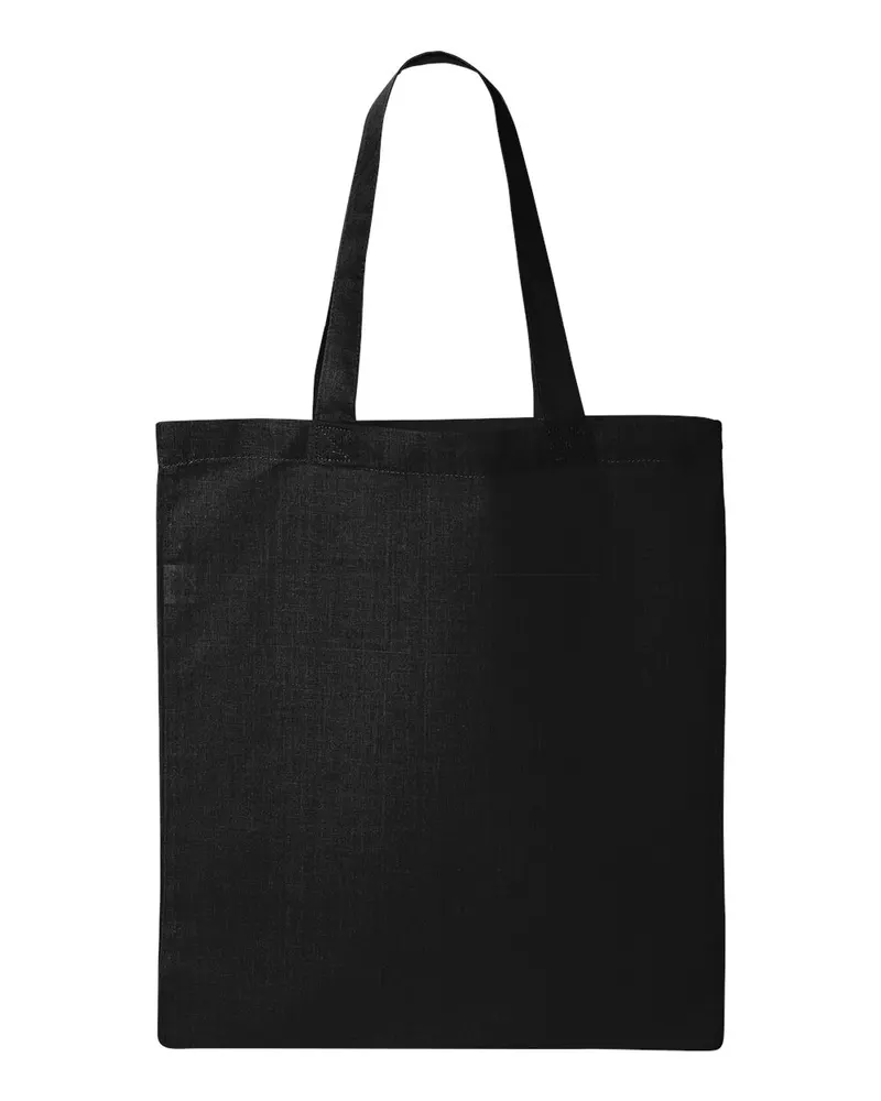 Q-Tees Q-Tees Economical Tote — Black
