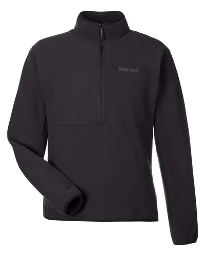 Marmot Marmot Men's Rocklin Half-Zip Jacket in Black, front view