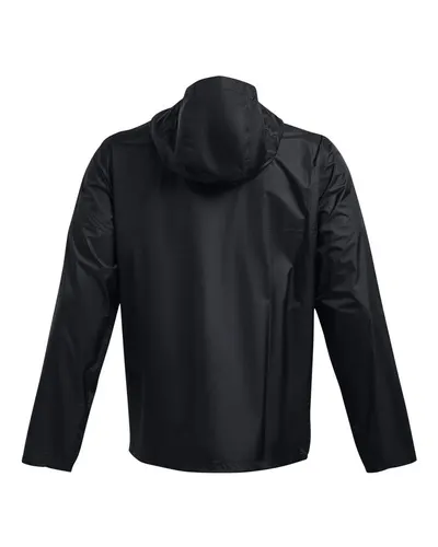 Under Armour Under Armour Men's Stormproof Cloudstrike 2.0 Jacket in Black/ White, back view