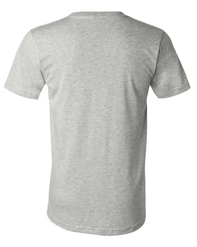 BELLA + CANVAS BELLA + CANVAS Unisex Heather CVC V-Neck Tee in Athletic Heather, back view