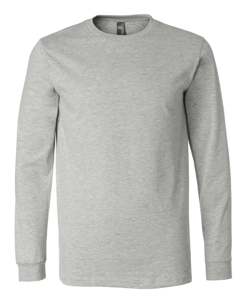 BELLA + CANVAS BELLA + CANVAS Heather CVC Long Sleeve Tee — Athletic Heather