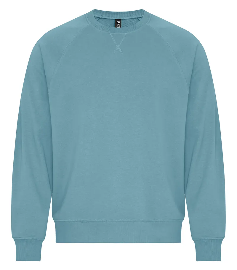 KOI® KOI® ELEMENT CVC FRENCH TERRY CREWNECK — Blue Agave