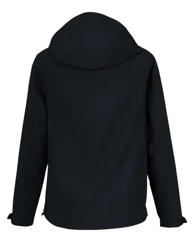 CORE365 CORE365 Women's Barrier Packable Waterproof Rain Jacket in Black, back view