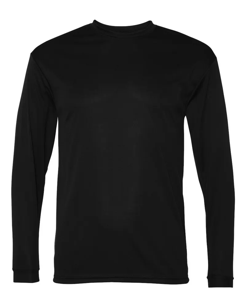 C2 Sport C2 Sport Unisex Performance Long Sleeve T-Shirt — Black
