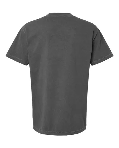 American Apparel American Apparel Unisex Heavyweight Cotton Garment-Dyed Tee in Faded Black, back view