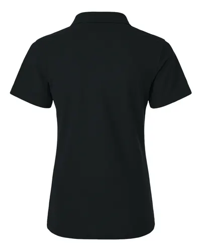 AllPro AllPro Women's Pique Polo in Black, back view