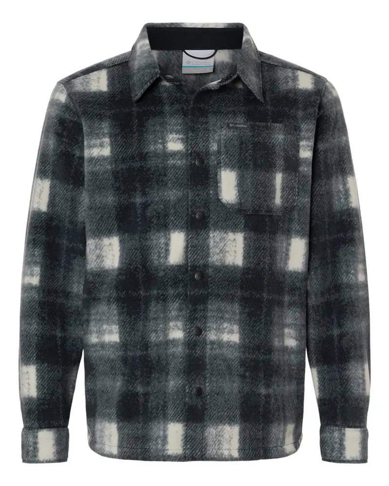 Columbia Columbia Men's Steens Mountain™ Printed Shirt Jacket II — Chalk Omblur