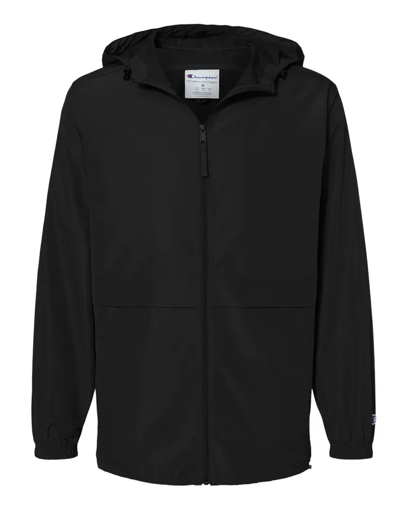 Champion Champion Unisex Full-Zip Anorak Jacket — Black