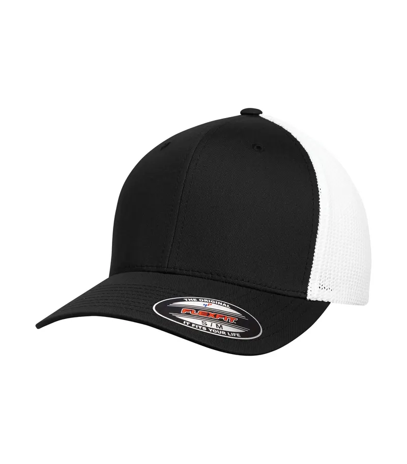 ATC™ Flexfit® ATC™ FLEXFIT® TRUCKER MESH — Black/White