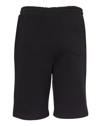Independent Trading Co. Independent Trading Co. Men's Midweight Fleece Shorts in Black, back view