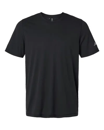 Adidas Adidas Men's Blended T-Shirt in Black, front view