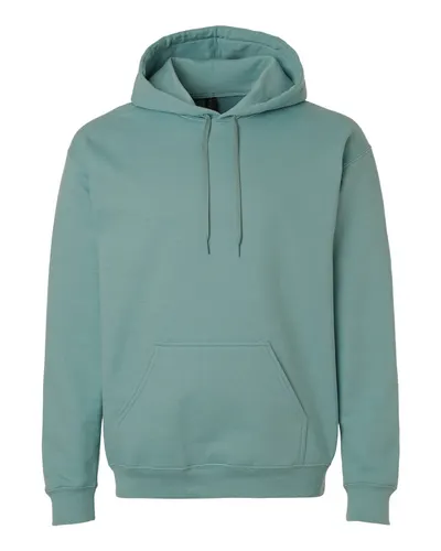 Gildan Gildan Unisex Softstyle® Midweight Hooded Sweatshirt in Aquatic, front view