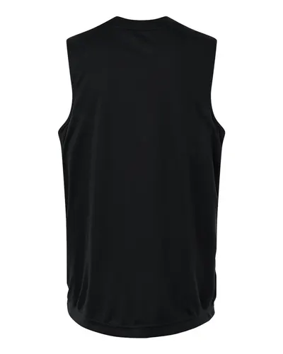 Team 365 Team 365 Youth Zone Performance Reversible Jersey in Black/ White, back view