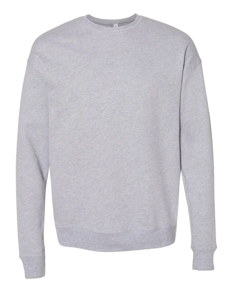BELLA + CANVAS BELLA + CANVAS Unisex Sponge Fleece Drop Shoulder Crewneck Sweatshirt — Athletic Heather