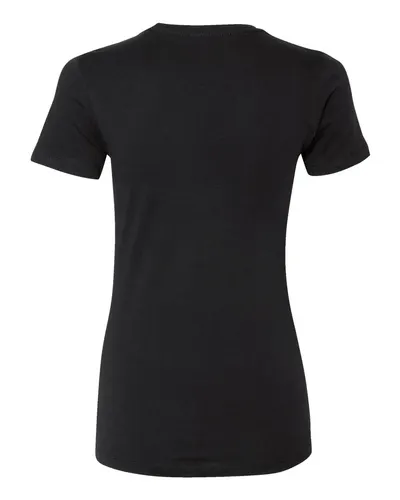 Next Level Next Level Women’s Cotton Tee in Black, back view