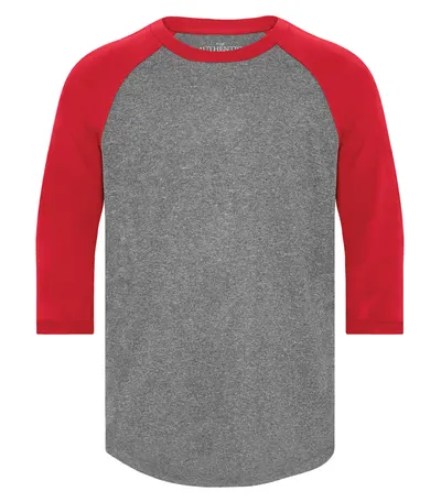 Charcoal Heather/True Red