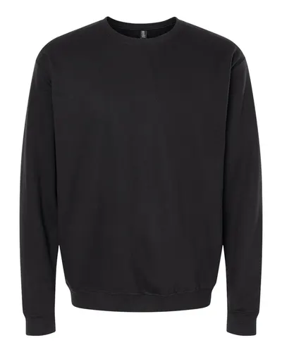 M&O M&O Unisex Crewneck Fleece in Black, front view
