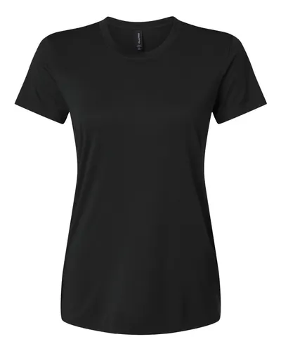 AllPro AllPro Women's Pro-Lock Performance T-Shirt in Black, front view