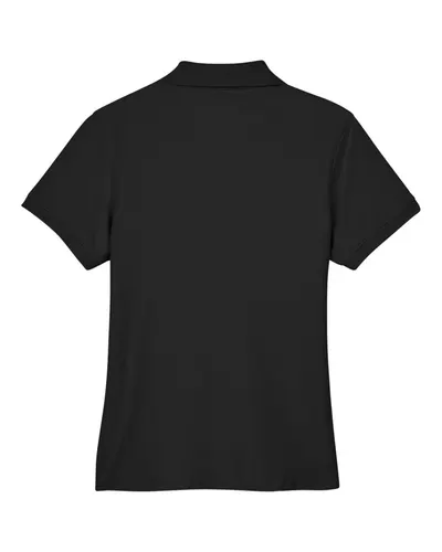 Devon & Jones Devon & Jones Women's Pima Piqué Polo in Black, back view