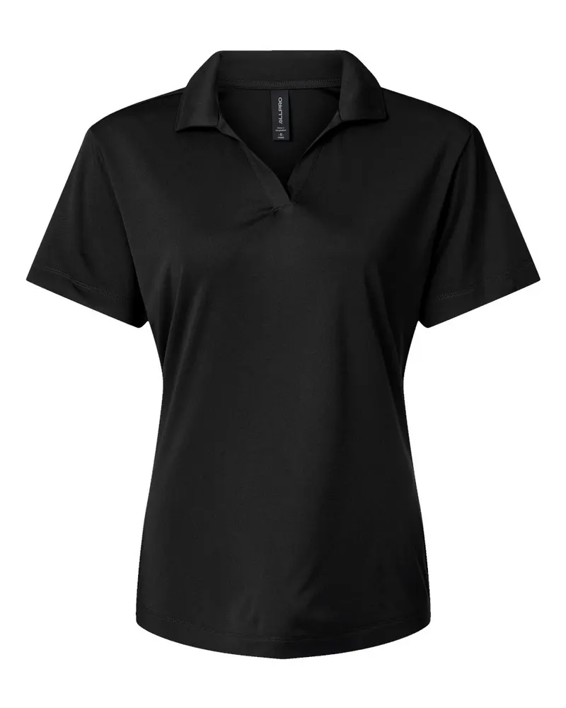 AllPro AllPro Women's Pro-Lock Performance Polo — Black