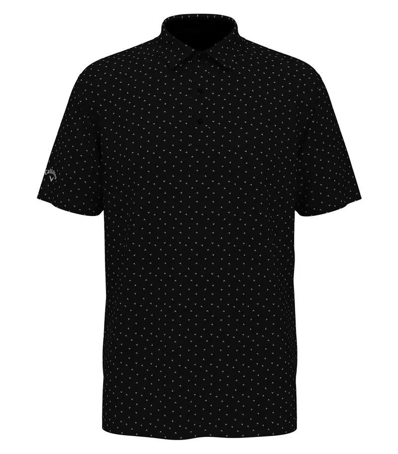 Callaway CALLAWAY MICRO CHEV PRINT POLO — Caviar