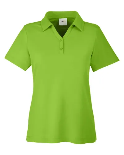 CORE365 CORE365 Women's Fusion ChromaSoft™ Pique Polo in Acid Green, front view