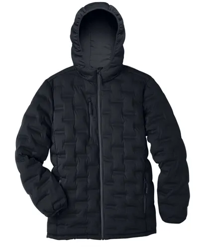 North End North End Men's UTK SubDown Loft Puffer Jacket in Black/ Carbon, front view