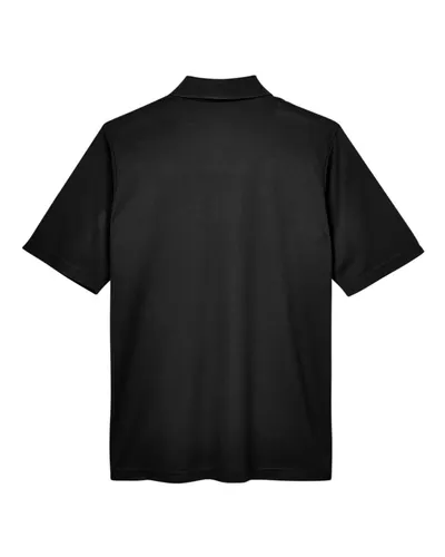 CORE365 CORE365 Men's Tall Origin Performance Piqué Polo in Black, back view
