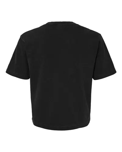 Comfort Colors Comfort Colors Women's Garment-Dyed Heavyweight Boxy T-Shirt in Black, back view