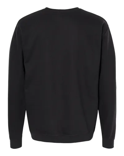 M&O M&O Unisex Crewneck Fleece in Black, back view