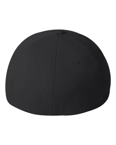 Flexfit Flexfit Wool-Blend Cap in Black, back view