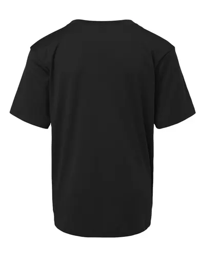 AllPro AllPro Youth Pro-Lock Performance T-Shirt in Black, back view