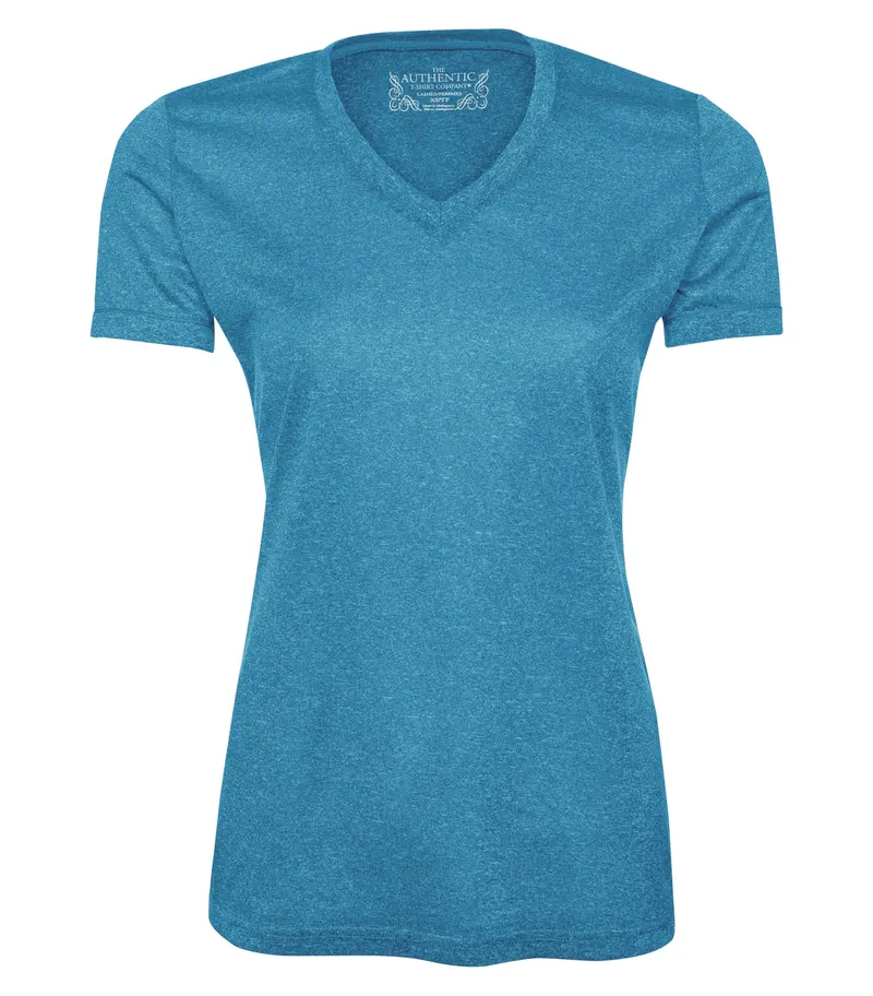 ATC™ ATC™ PRO TEAM HEATHER ProFORMANCE V-NECK LADIES' TEE — Blue Wake Heather