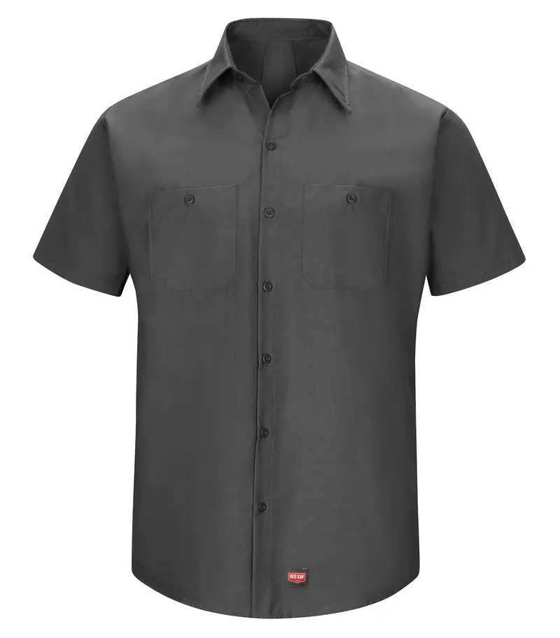 Red Kap® RED KAP® SHORT SLEEVE WORK SHIRT WITH MIMIX™ — Charcoal