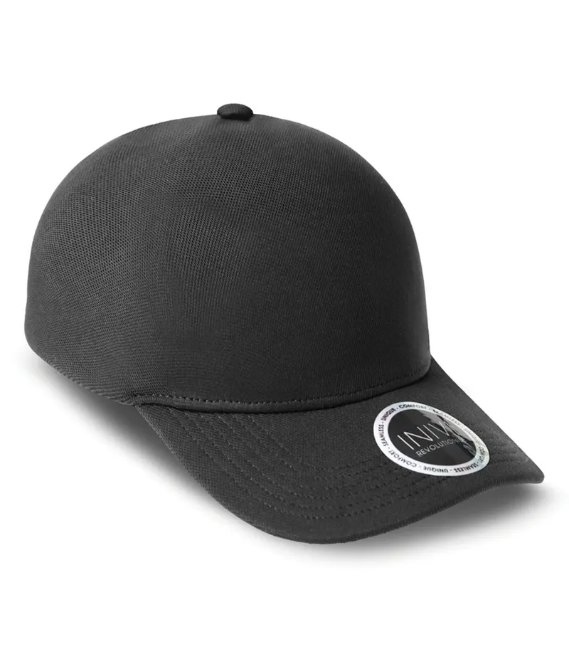 INIVI INIVI STANLEY 1 PANEL SEAMLESS CAP — Black