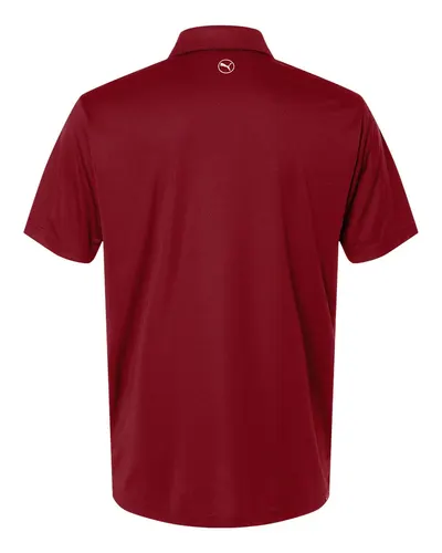 Puma Golf Puma Golf Men's Pure 2.0 Polo in Dark Crimson, back view