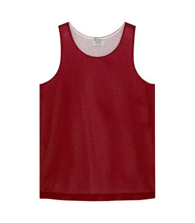 Deep Red/White