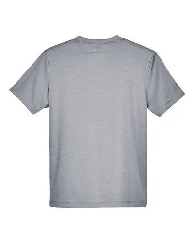 Team 365 Team 365 Youth Sonic Heather Performance T-Shirt in Athletic Heather, back view