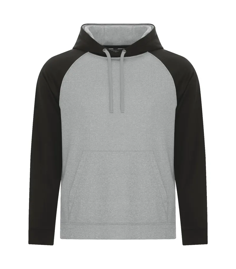 ATC™ ATC™ GAME DAY™ FLEECE TWO TONE HOODIE — Athletic Grey/Black