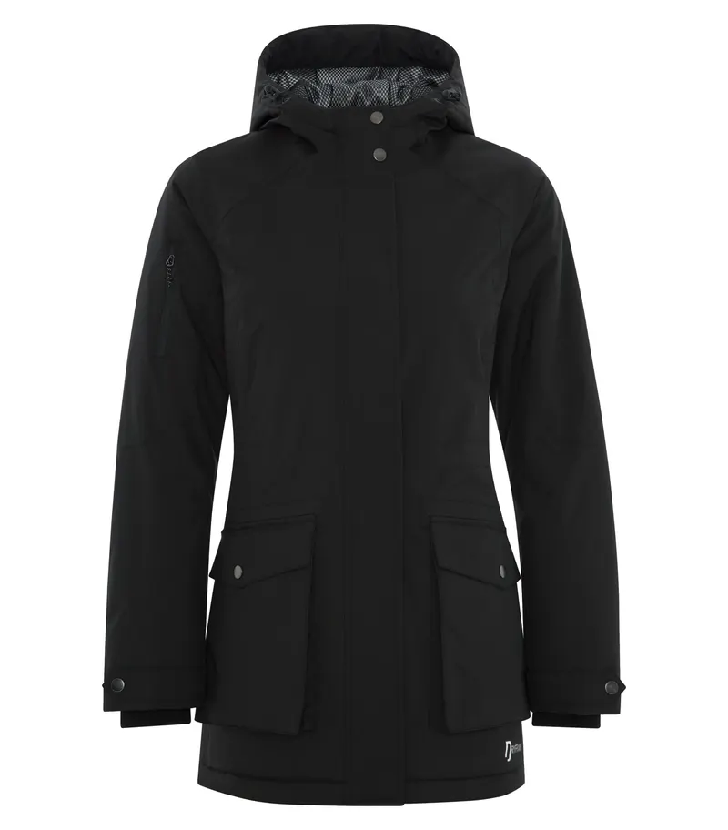 DryFrame® DRYFRAME® DRY TECH INSULATED WATERPROOF LADIES' PARKA — Black