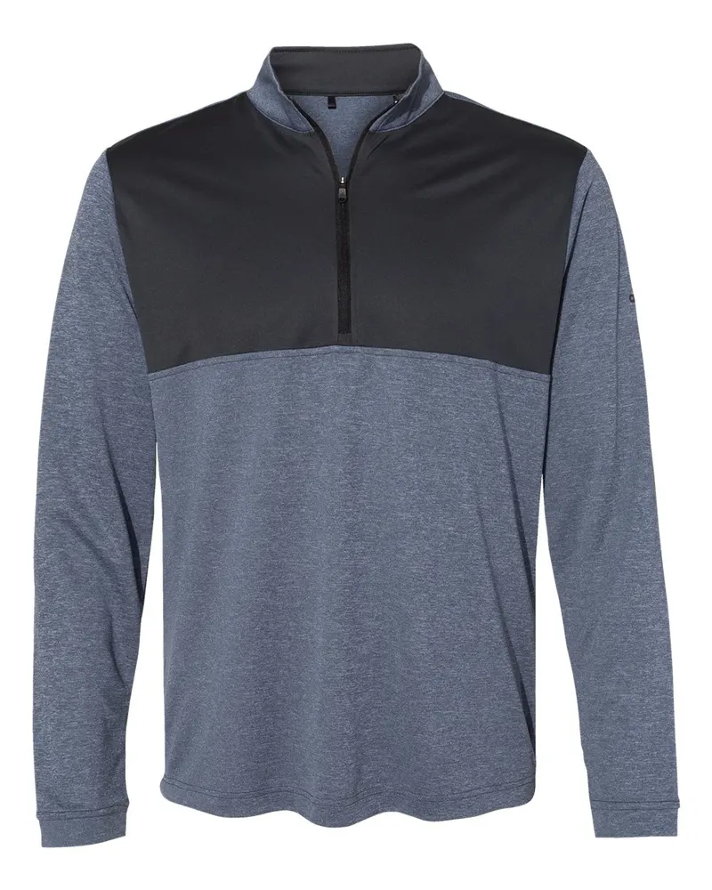 Adidas Adidas Lightweight Quarter-Zip Pullover — Collegiate Navy Heather/ Carbon