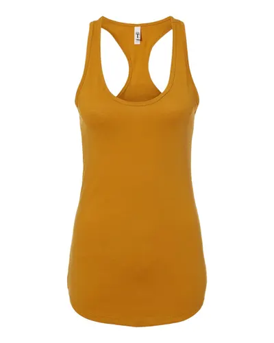 Next Level Next Level Women's Ideal Racerback Tank in Antique Gold, front view