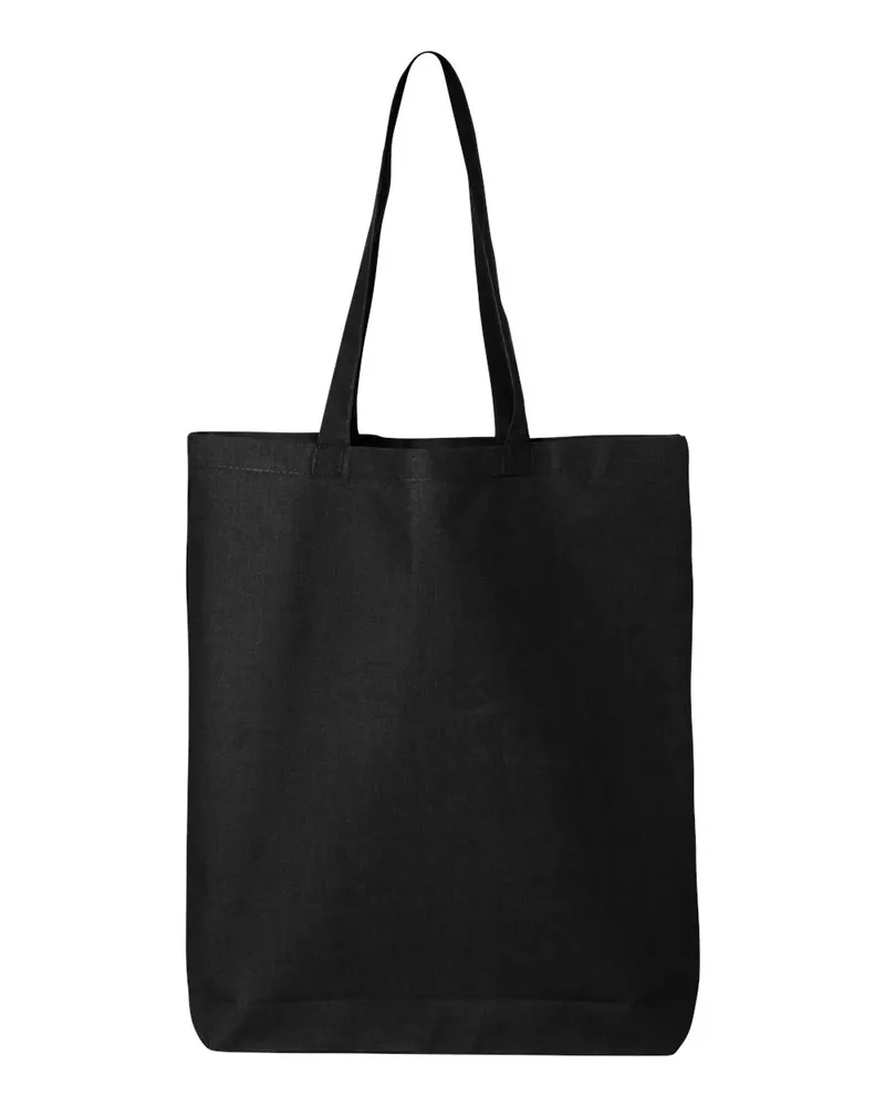 Q-Tees Q-Tees 12L Economical Tote — Black