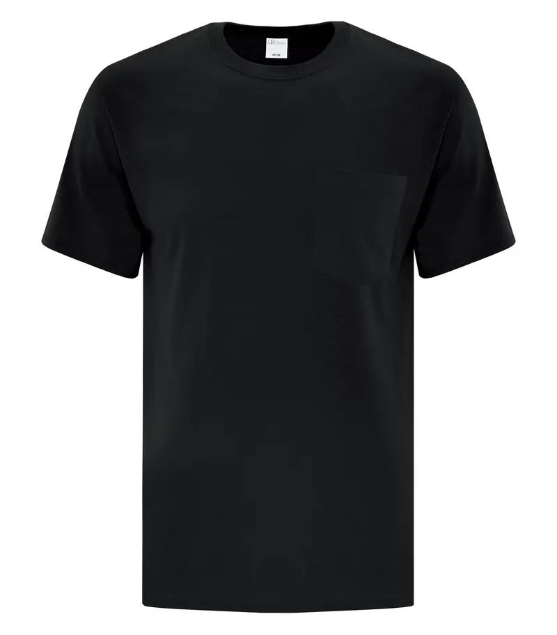 ATC™ Everyday Collection® ATC™ EVERYDAY COTTON POCKET TEE — Black