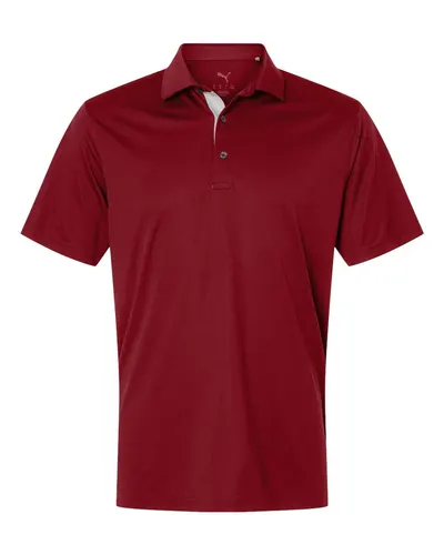 Puma Golf Puma Golf Men's Pure 2.0 Polo in Dark Crimson, front view